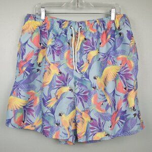 St. John's Bay parrot swim trunks-XL
